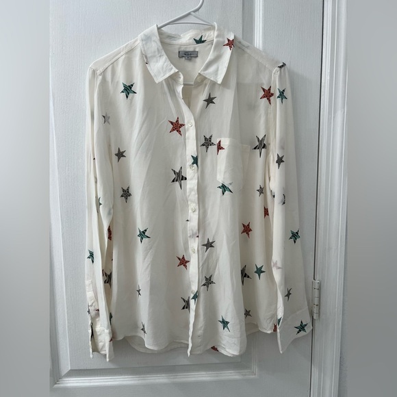 Rails Multicolor Star Print Button Down Shirt - Picture 6 of 11